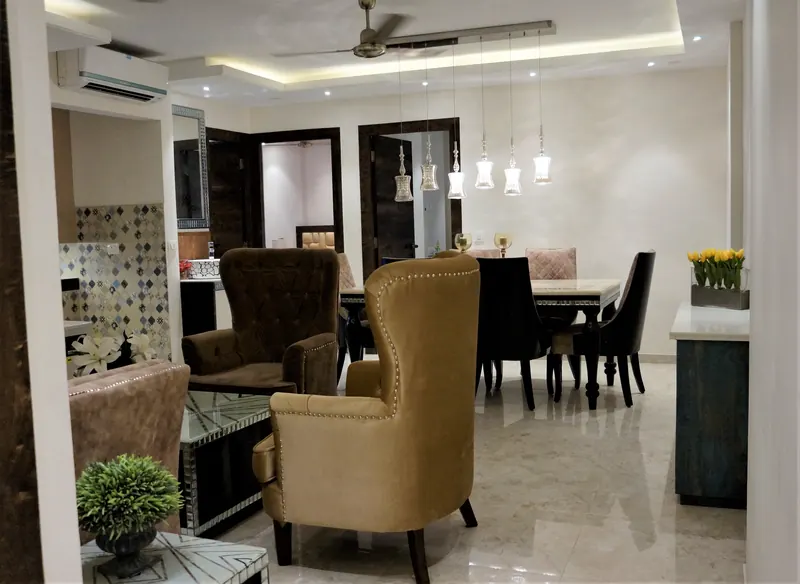 Photograph of the Aastha Greens building from the project gallery.
