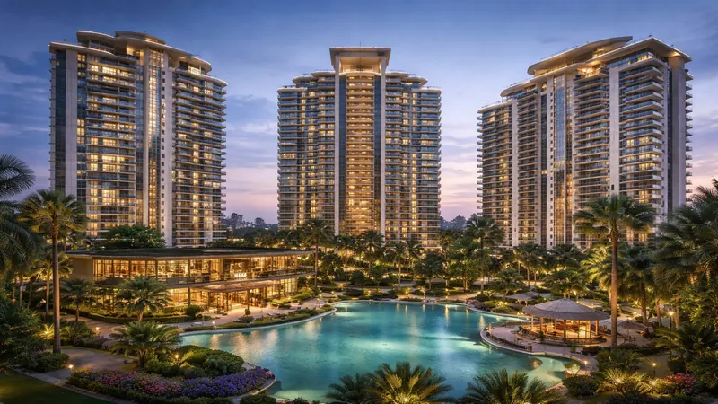 Photograph of County 107 towers from the County project page.