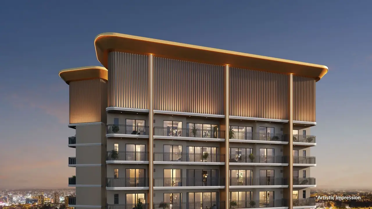Leafsong Retreat crown facade night view on the Hero Homes page