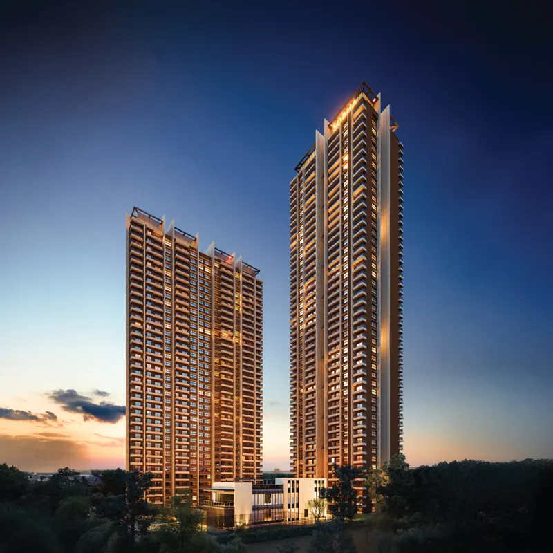 Evening elevation of SOBHA Aurum from the SOBHA page.